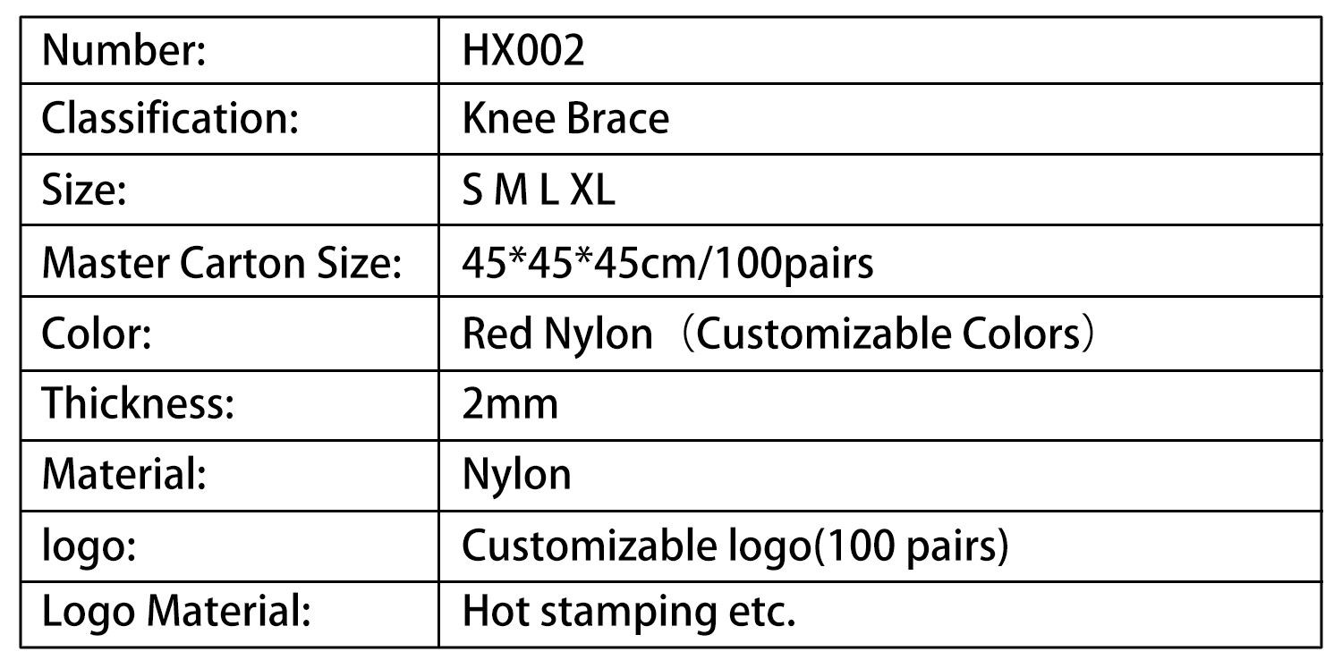 Red Nylon Knee Brace